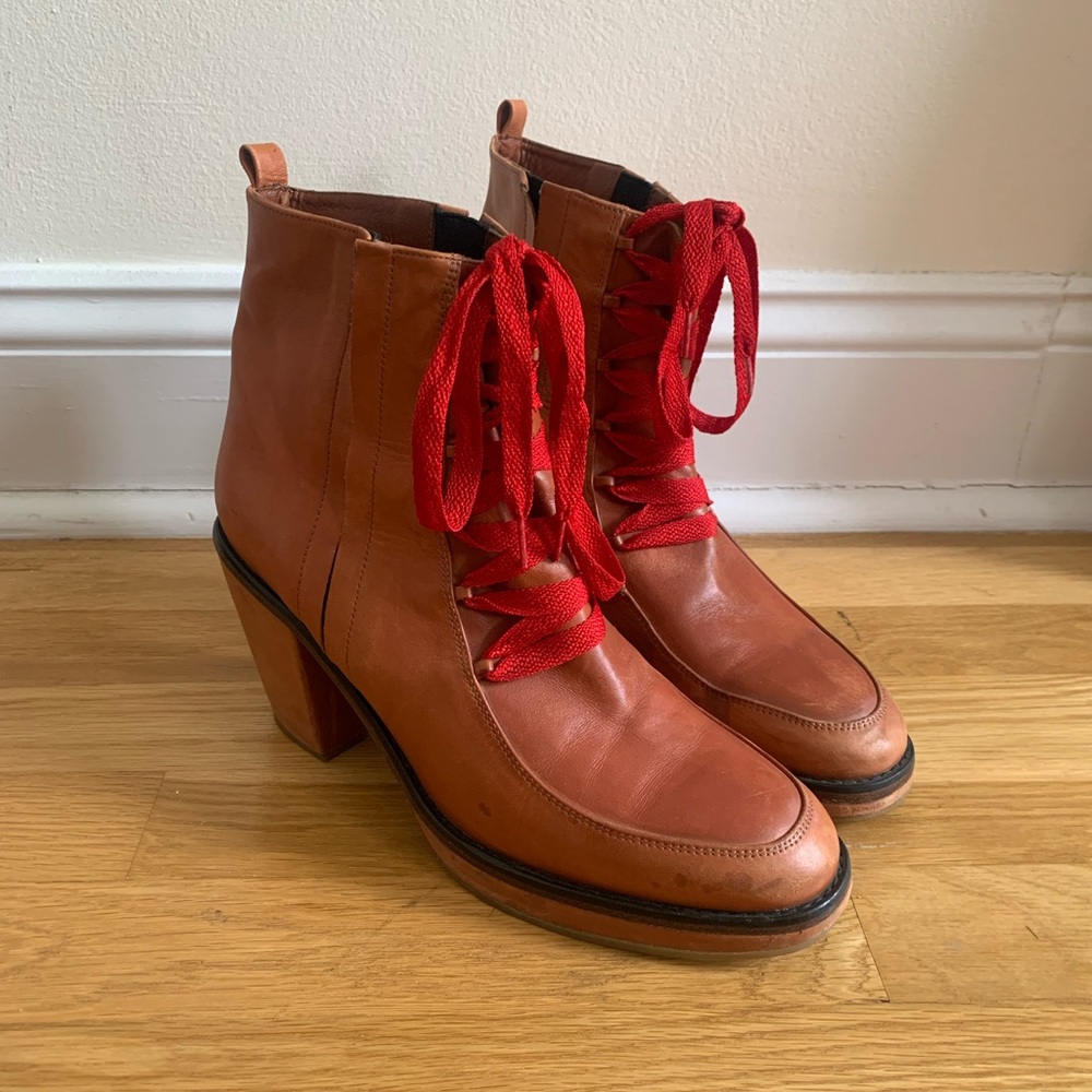 Rachel Comey leather lace up boots